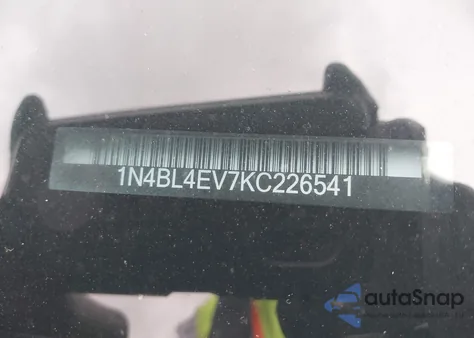 2019 Nissan Altima 2.5 Sl from USA, damaged, VIN 1N4BL4EV7KC226541